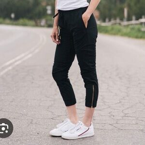 ZYIA Black Everywhere Zipper Jogger